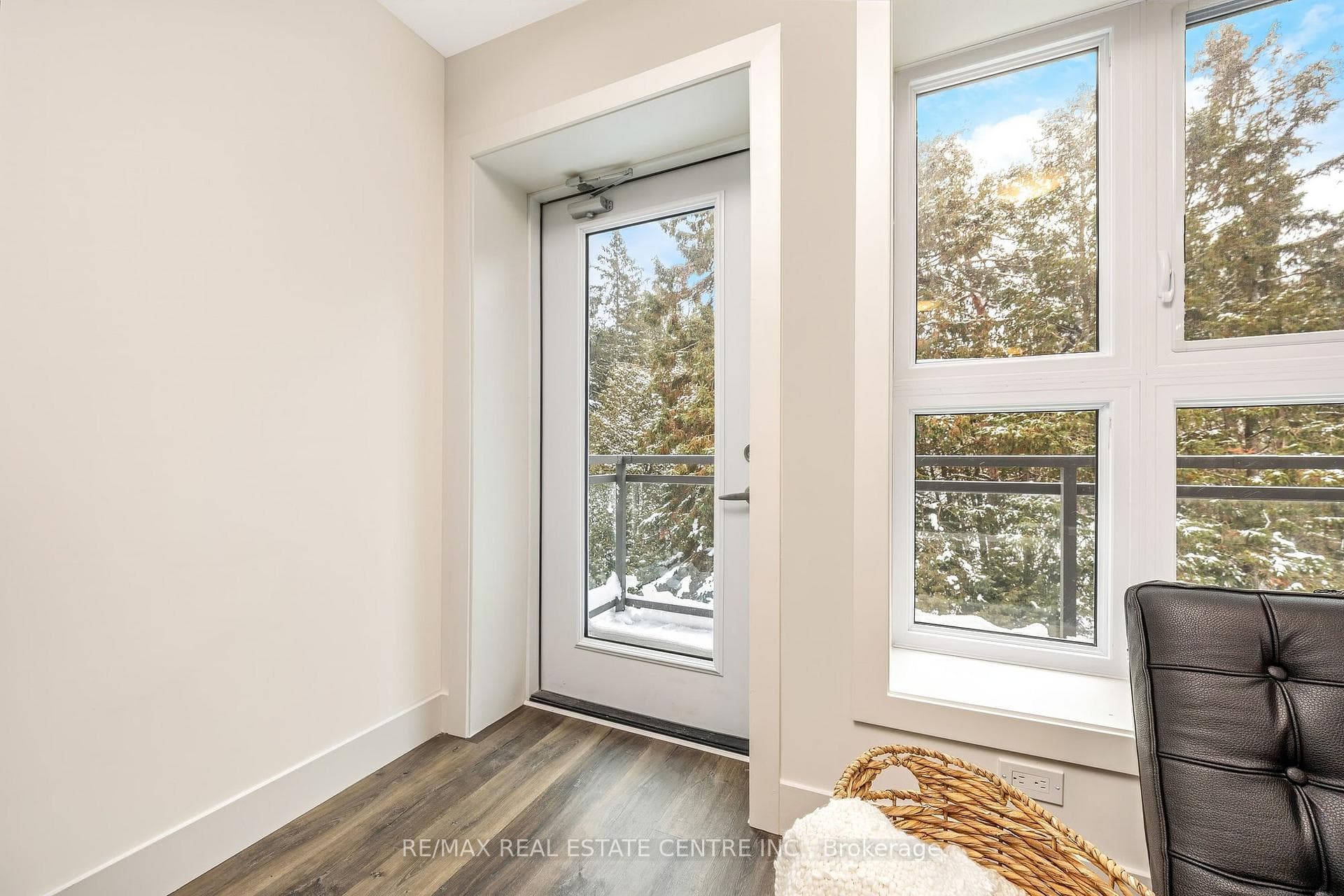 Walkout to over-sized balcony