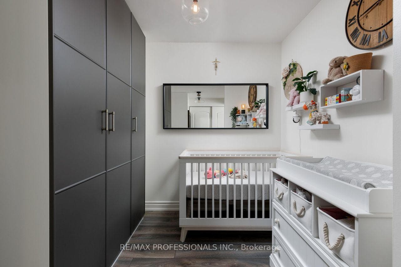 Nursery, den, or workspace with IKEA PAX unit