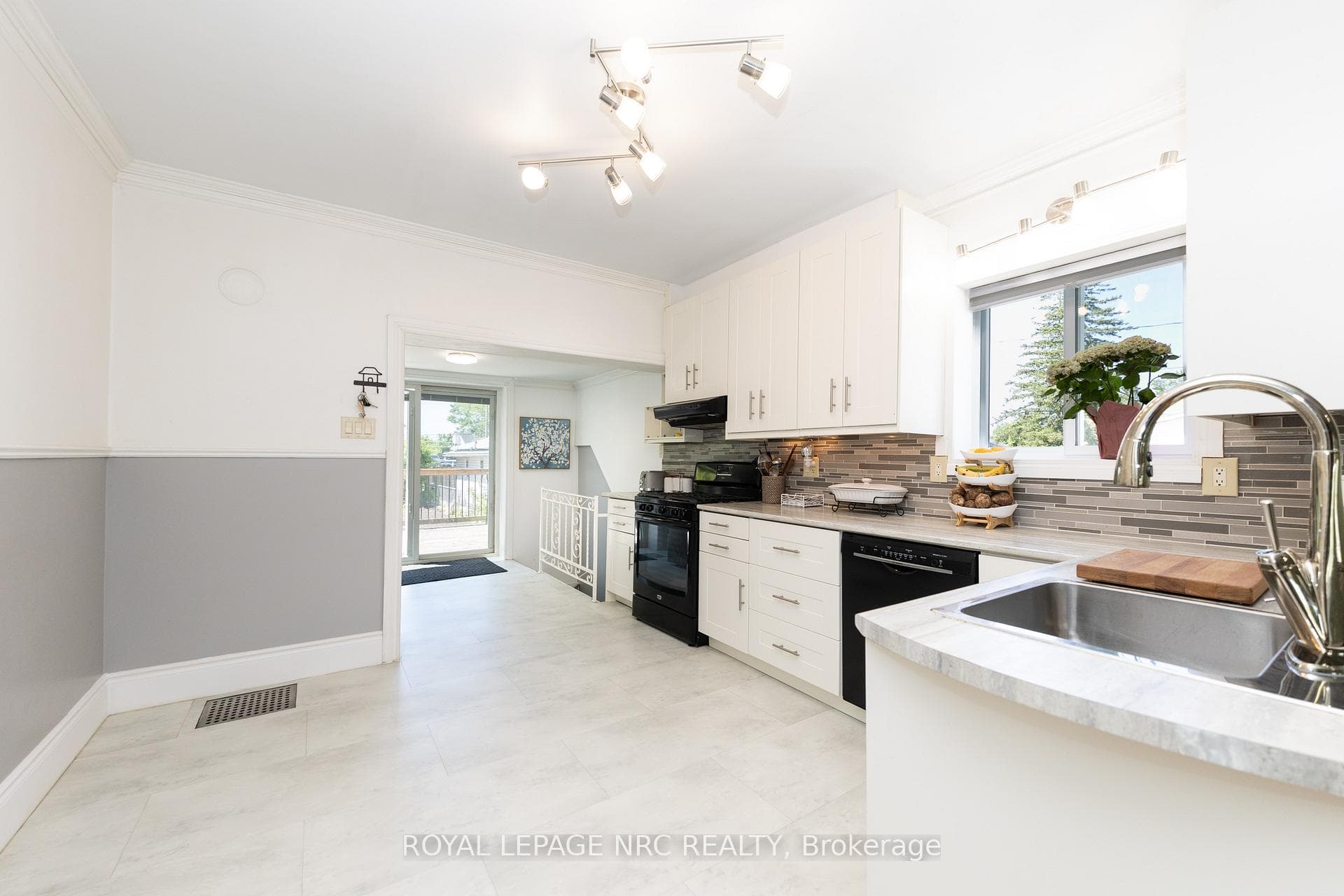 Spacious kitchen with dinette.