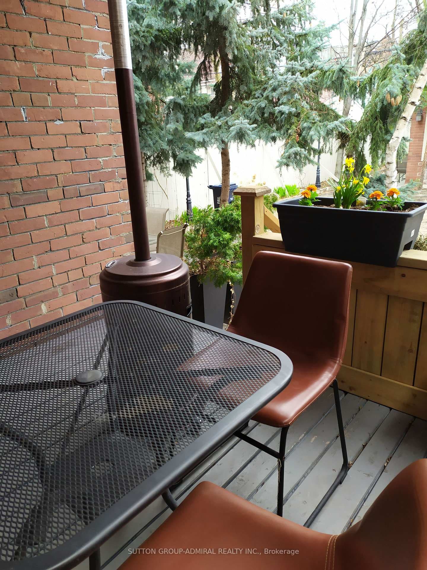Covered private use porch