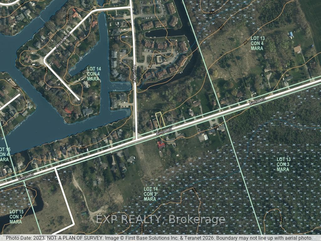 View from above (lot lines approximate).
