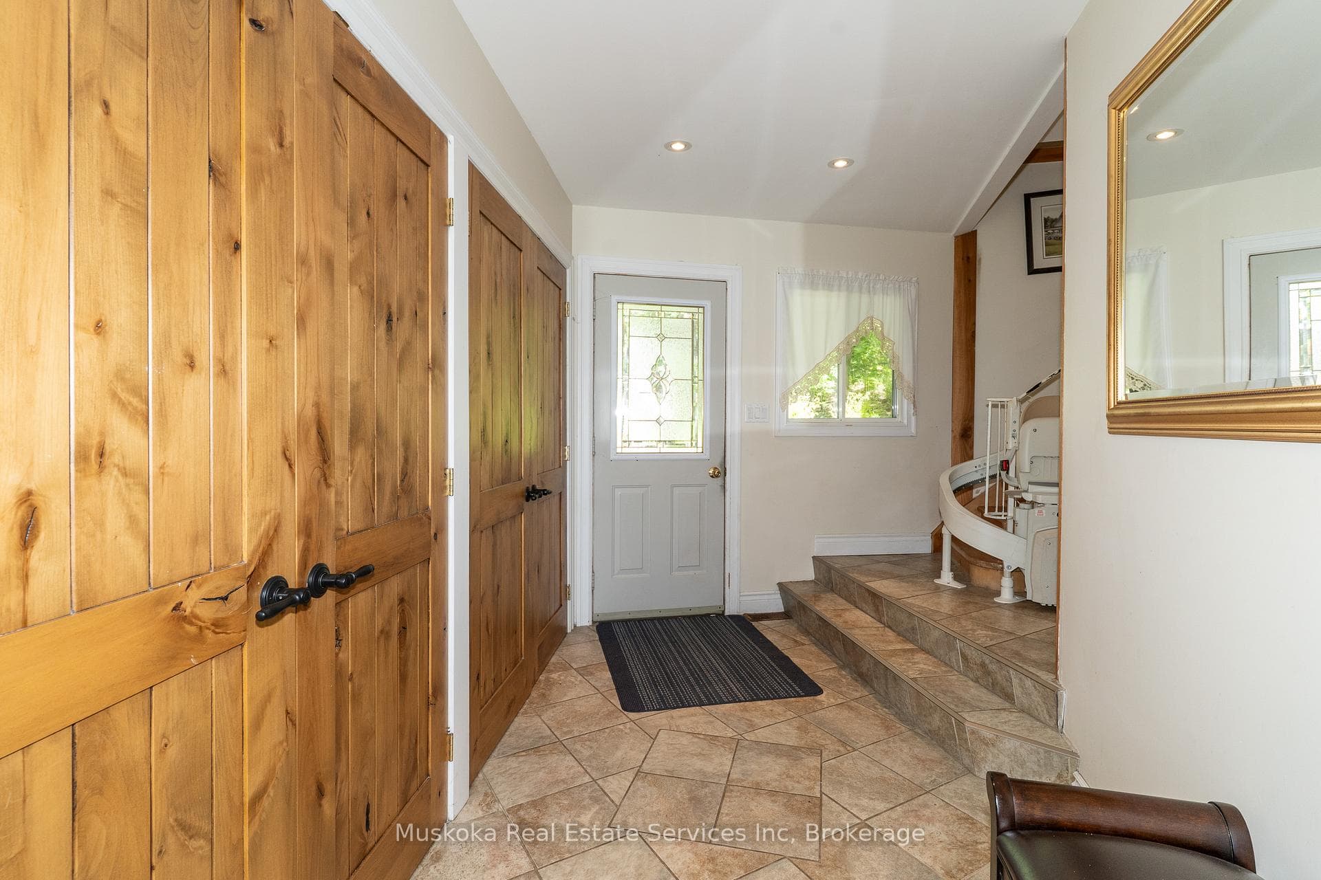 Entrance at Rear of Home
