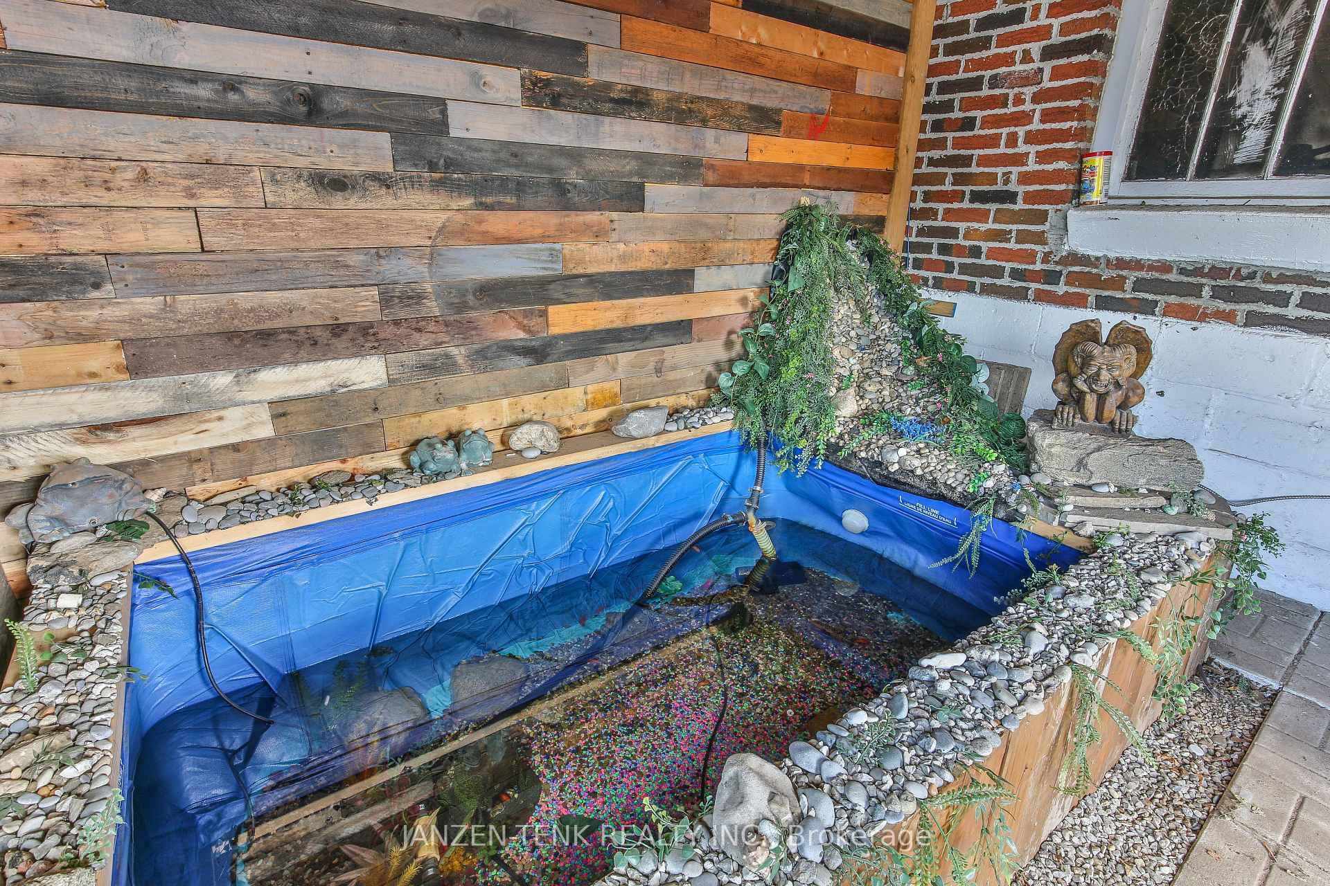 ...with a fish pond!