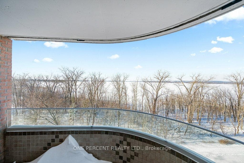 Balcony with river view