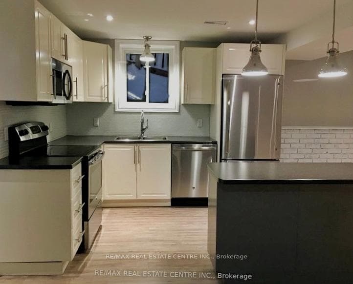 Lower Level Kitchen with Island