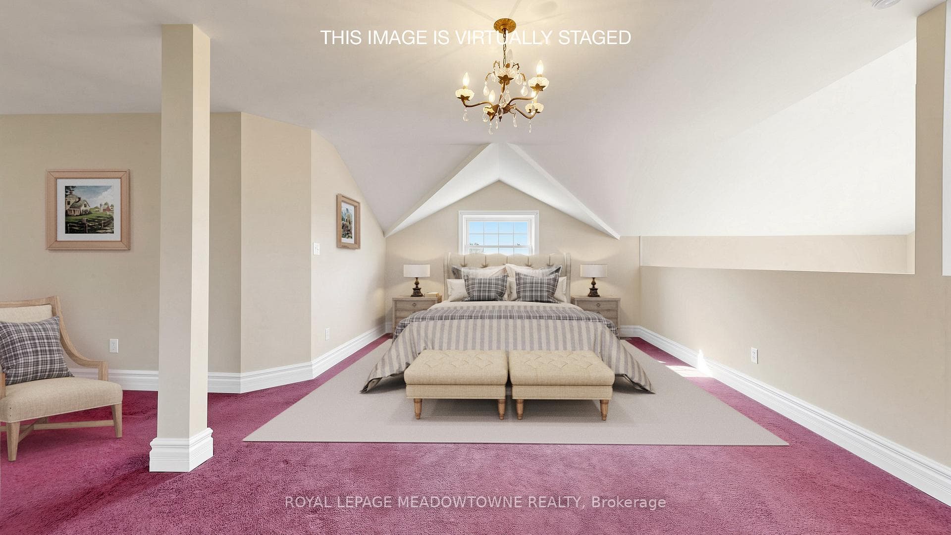 Primary Bedroom Virtually Staged