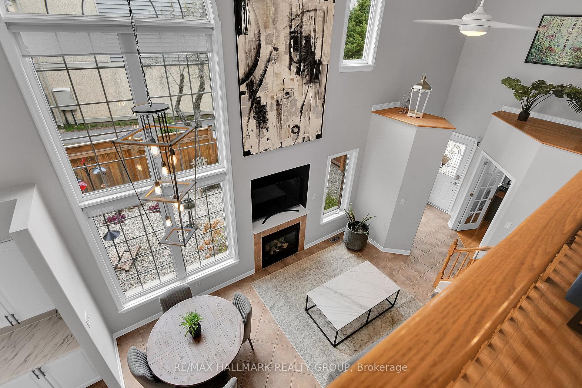 LOFT | view of living/dining room, side yard