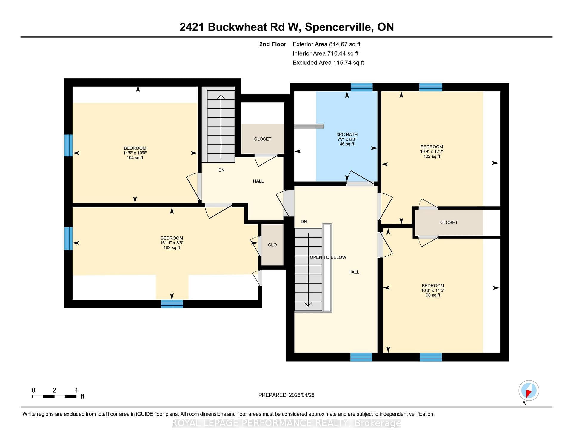 Floor plan - second level