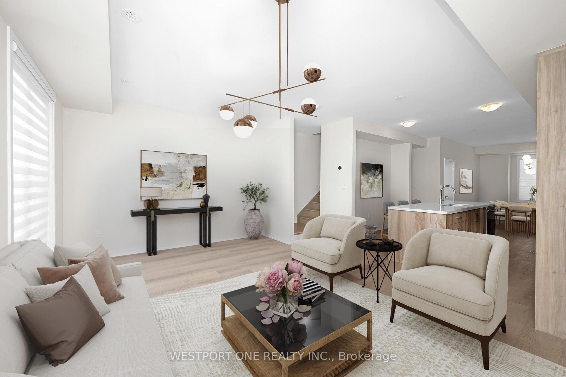 Living Room Virtual Staging