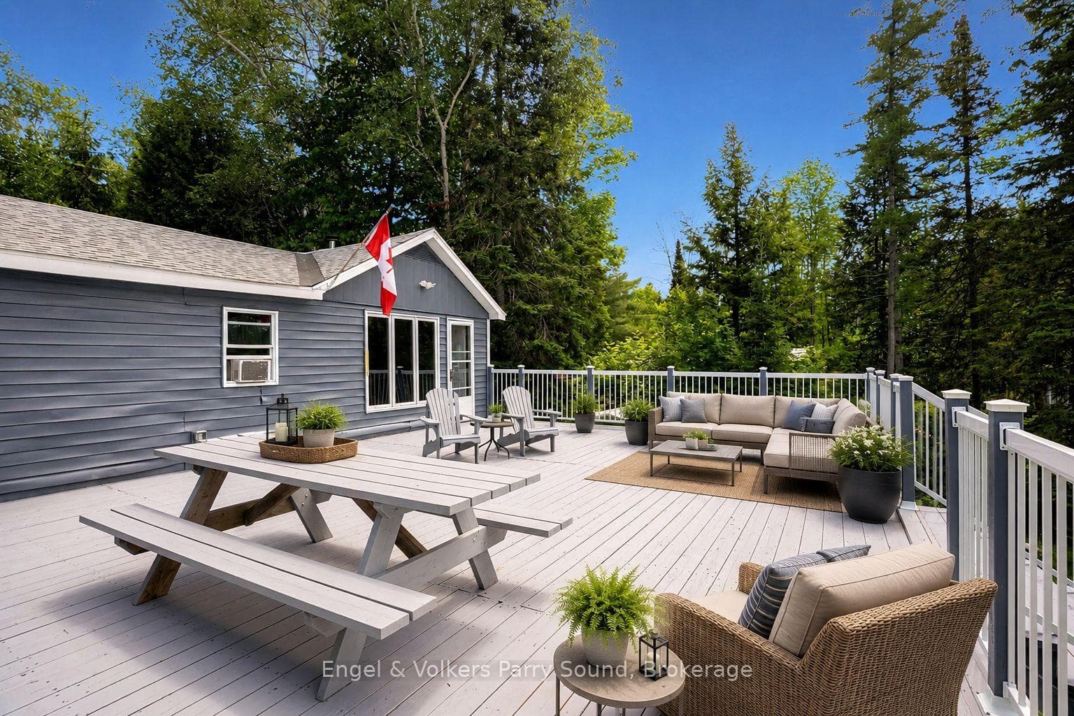 Lakeside deck