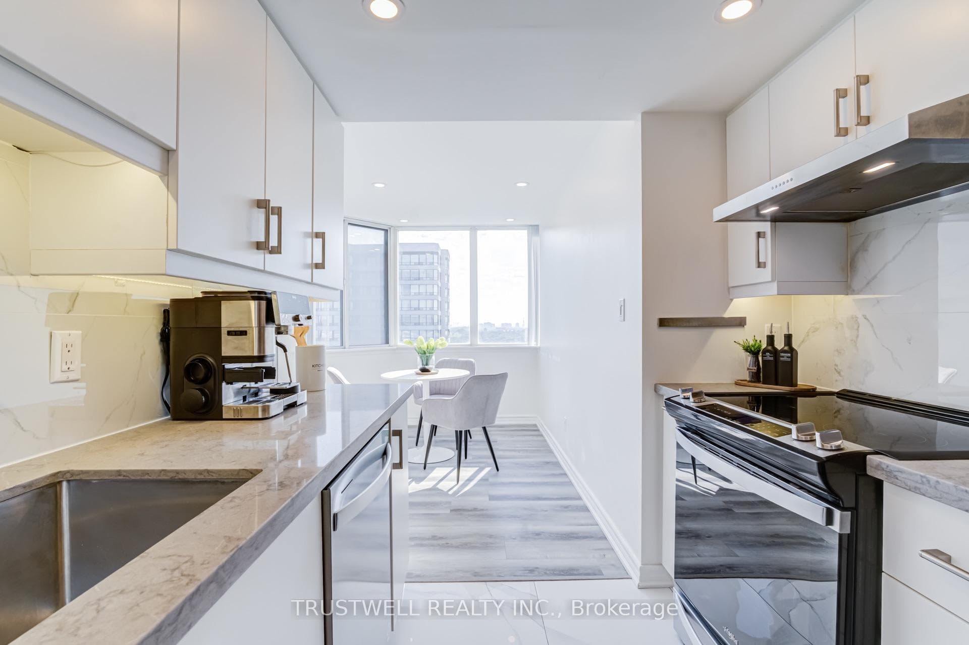 Quartz Countertops and Tile Backsplash