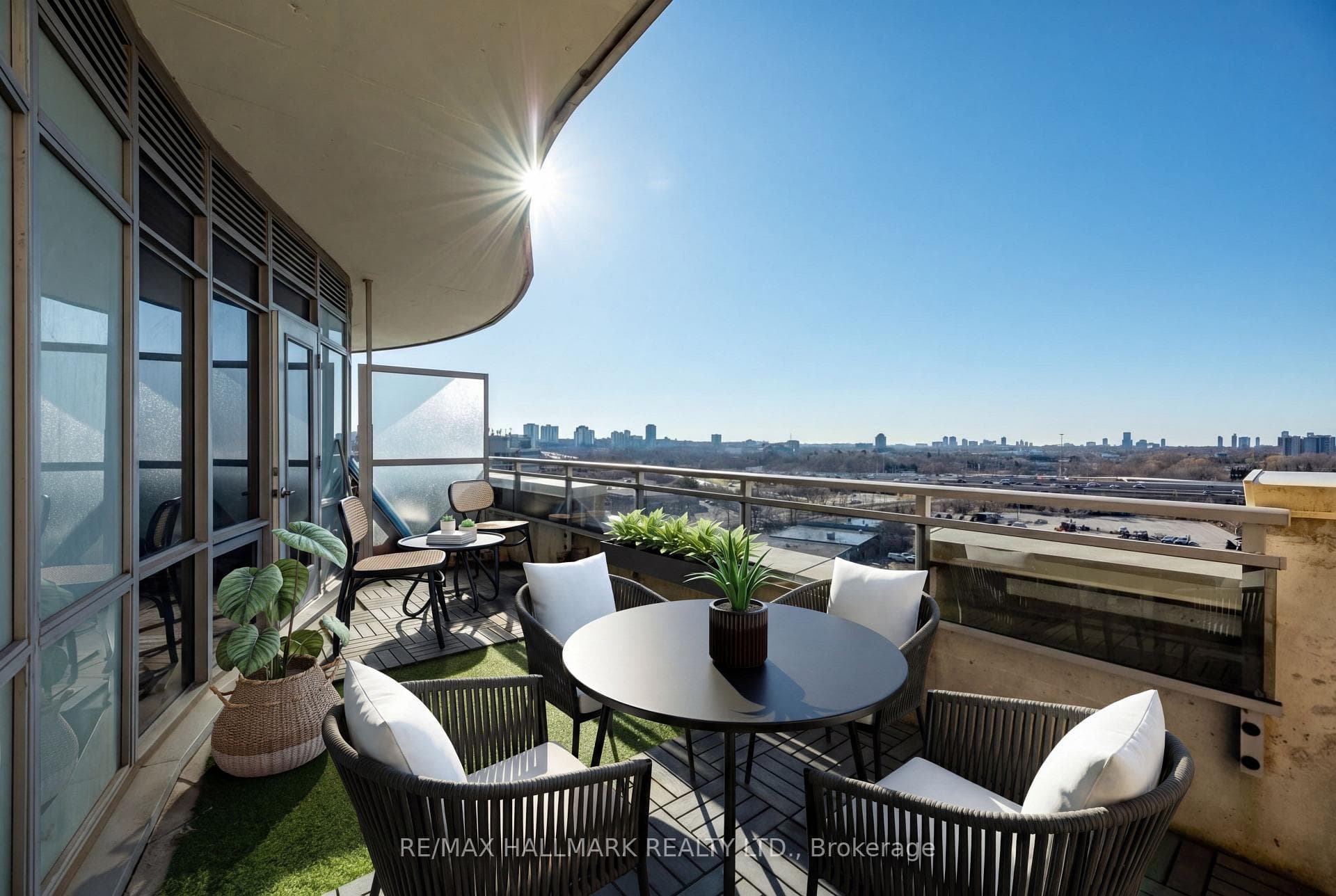 Staged Balcony