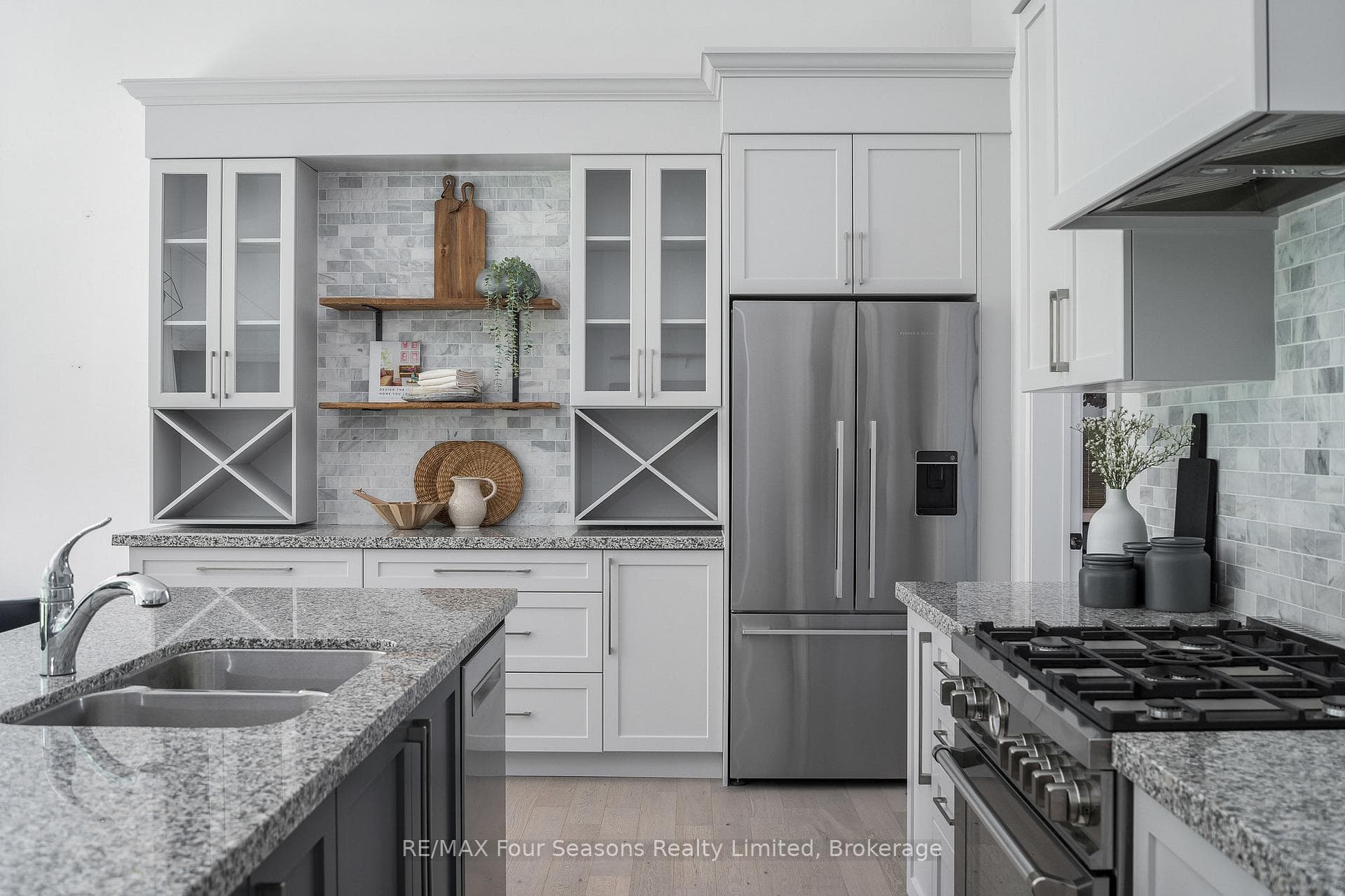 Coffee bar in kitchen