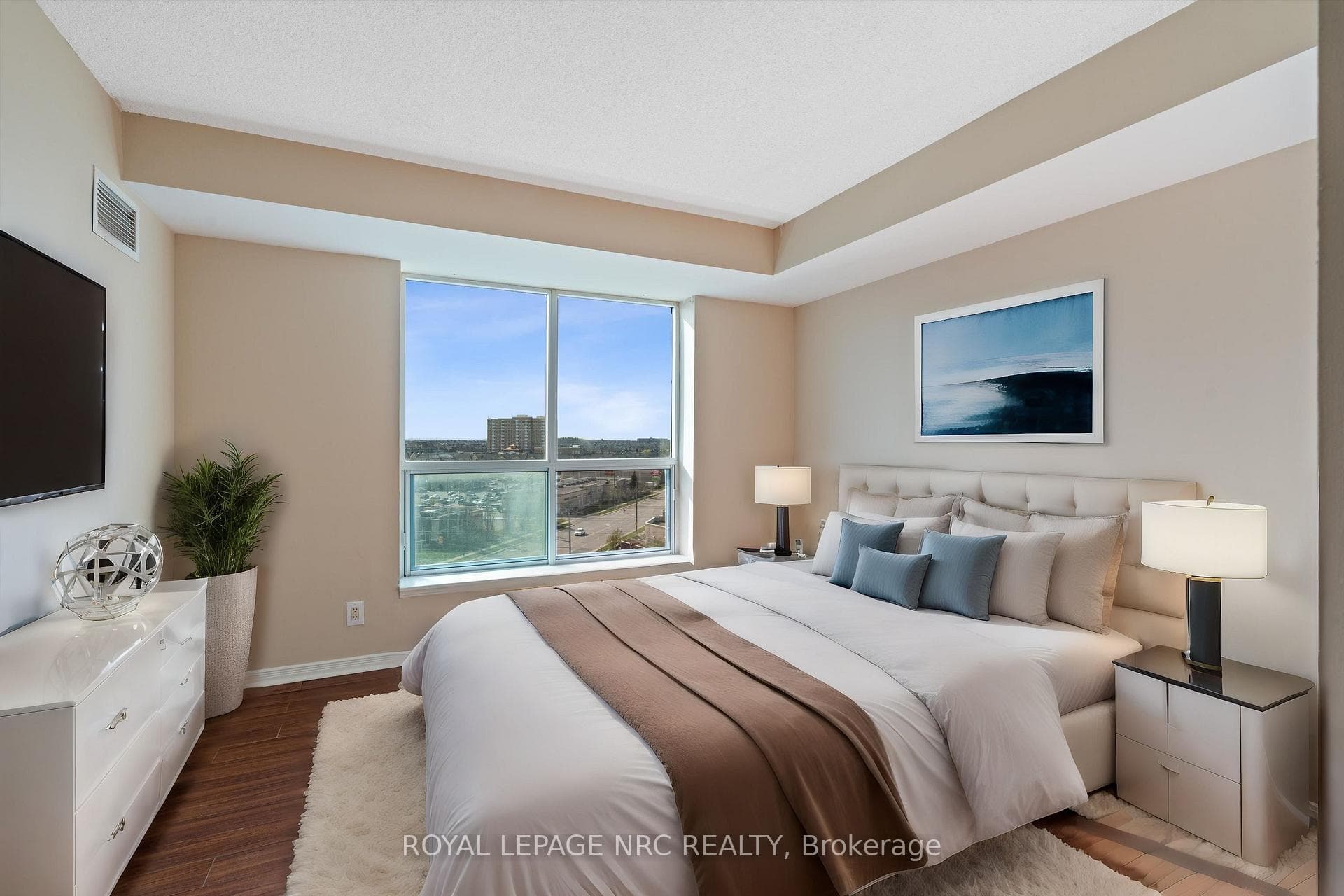 Virtually Staged Primary Bedroom