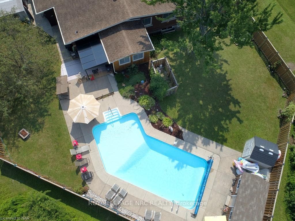Aerial View of Backyard