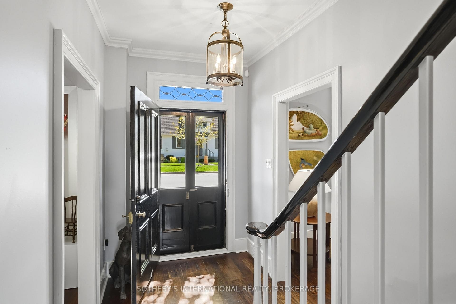 Hand-made replica wooden front door, 2024