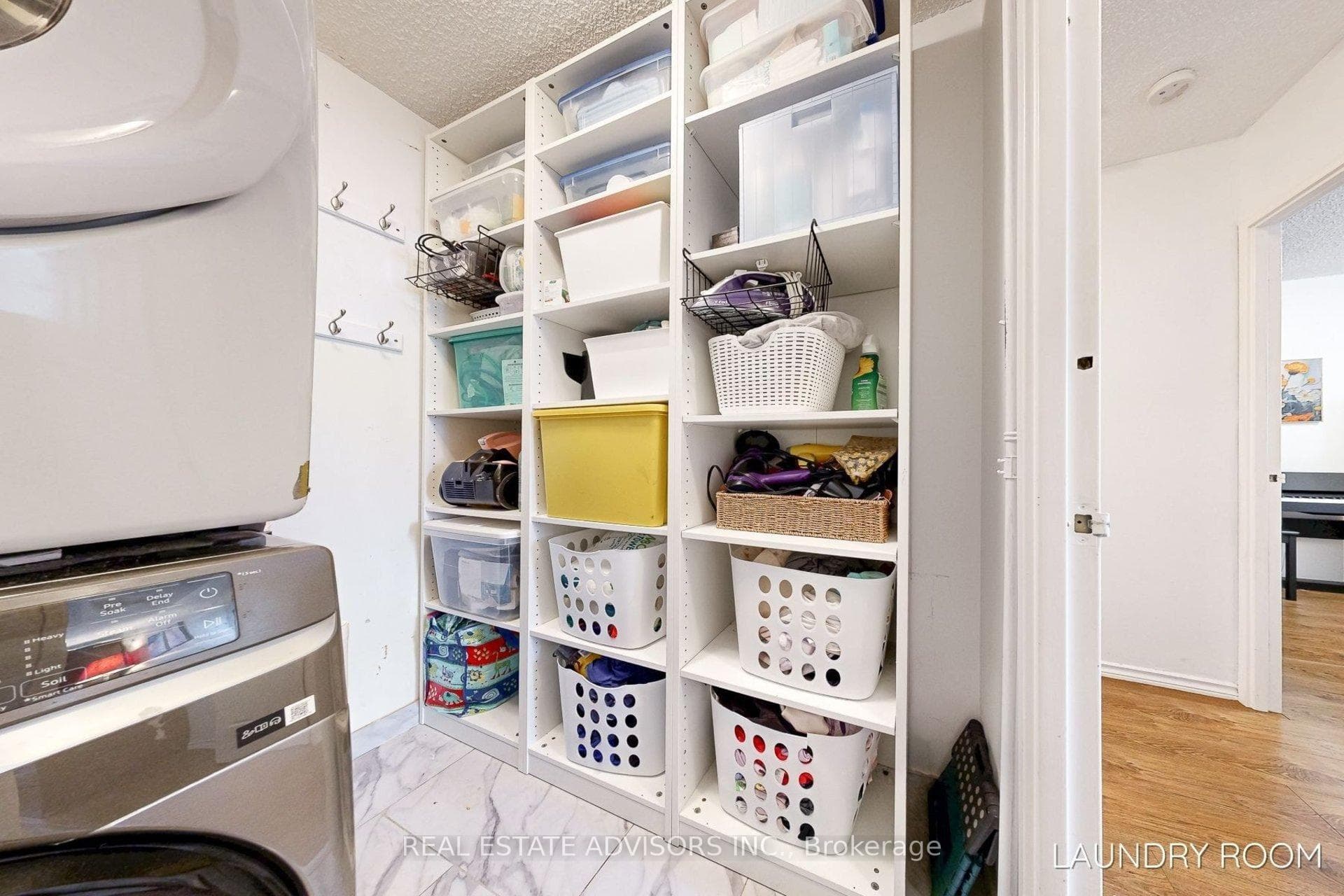 In-suite laundry room
