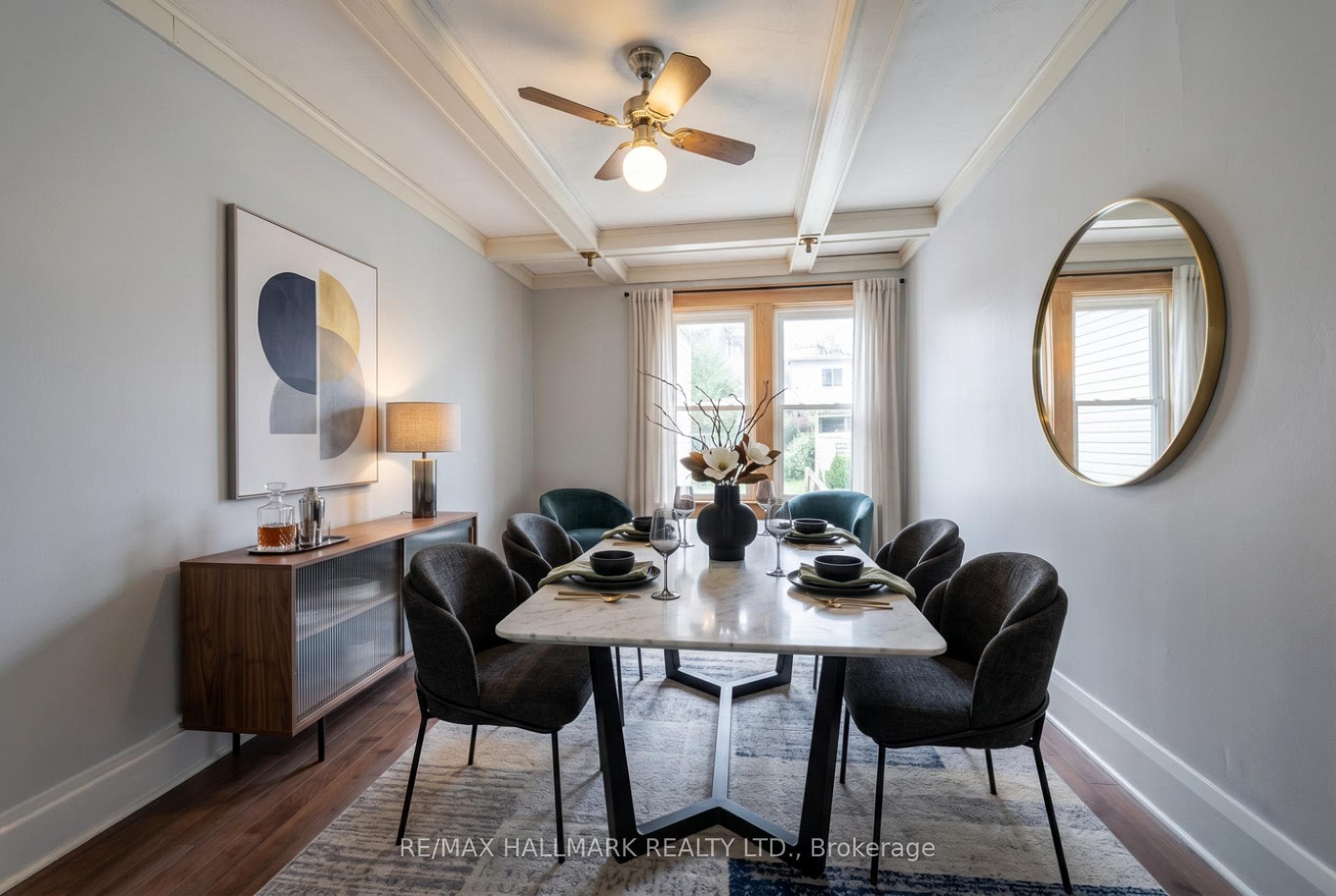 Virtually Staged Dining Room