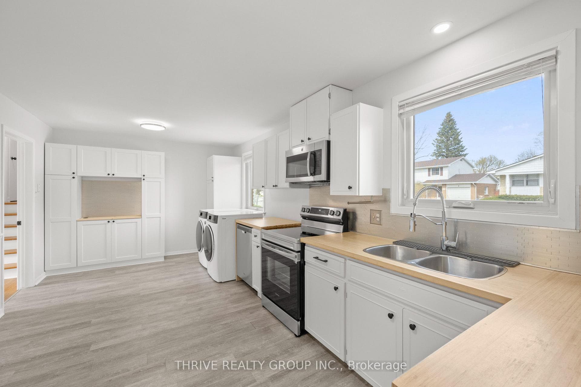 Kitchen with laundry