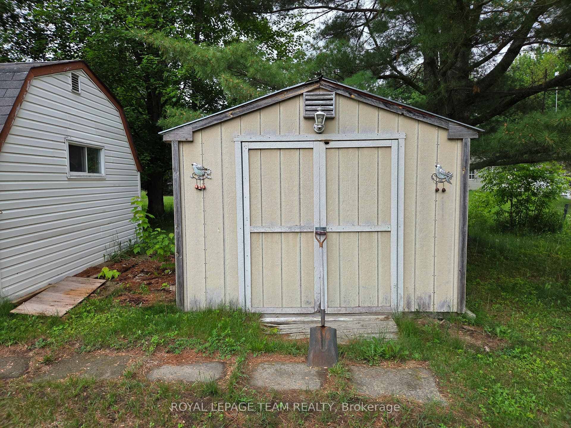 Shed in yard