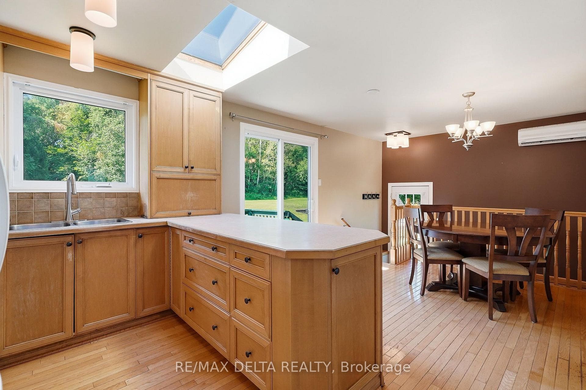 Kitchen with dining area.