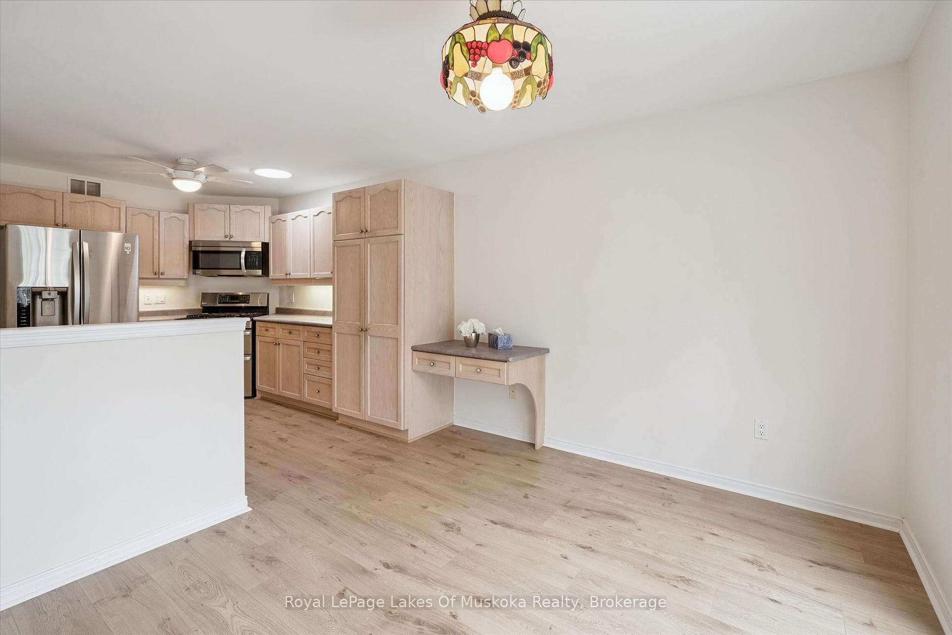 Kitchen with brand new flooring