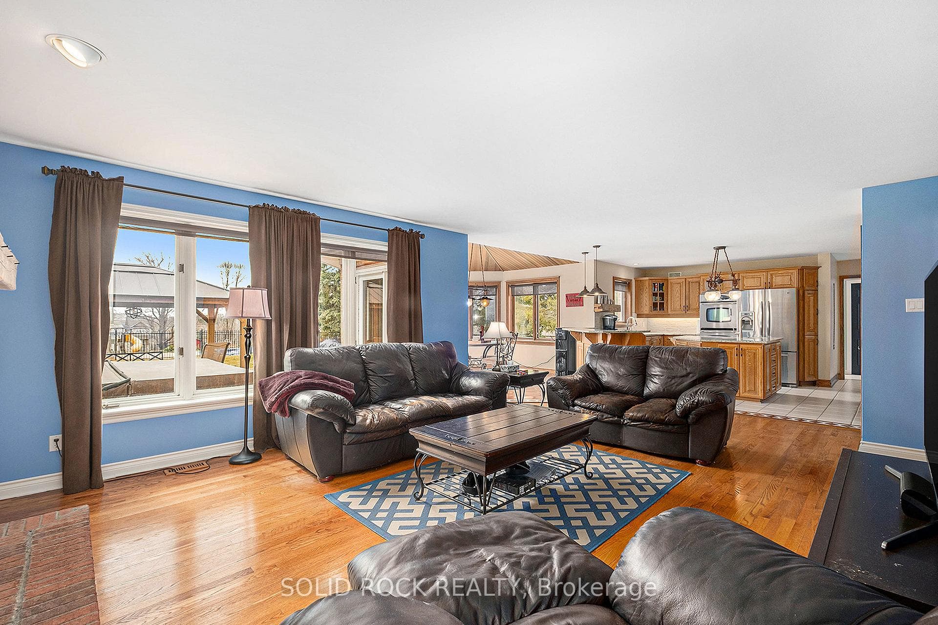 Family Room into Kitchen