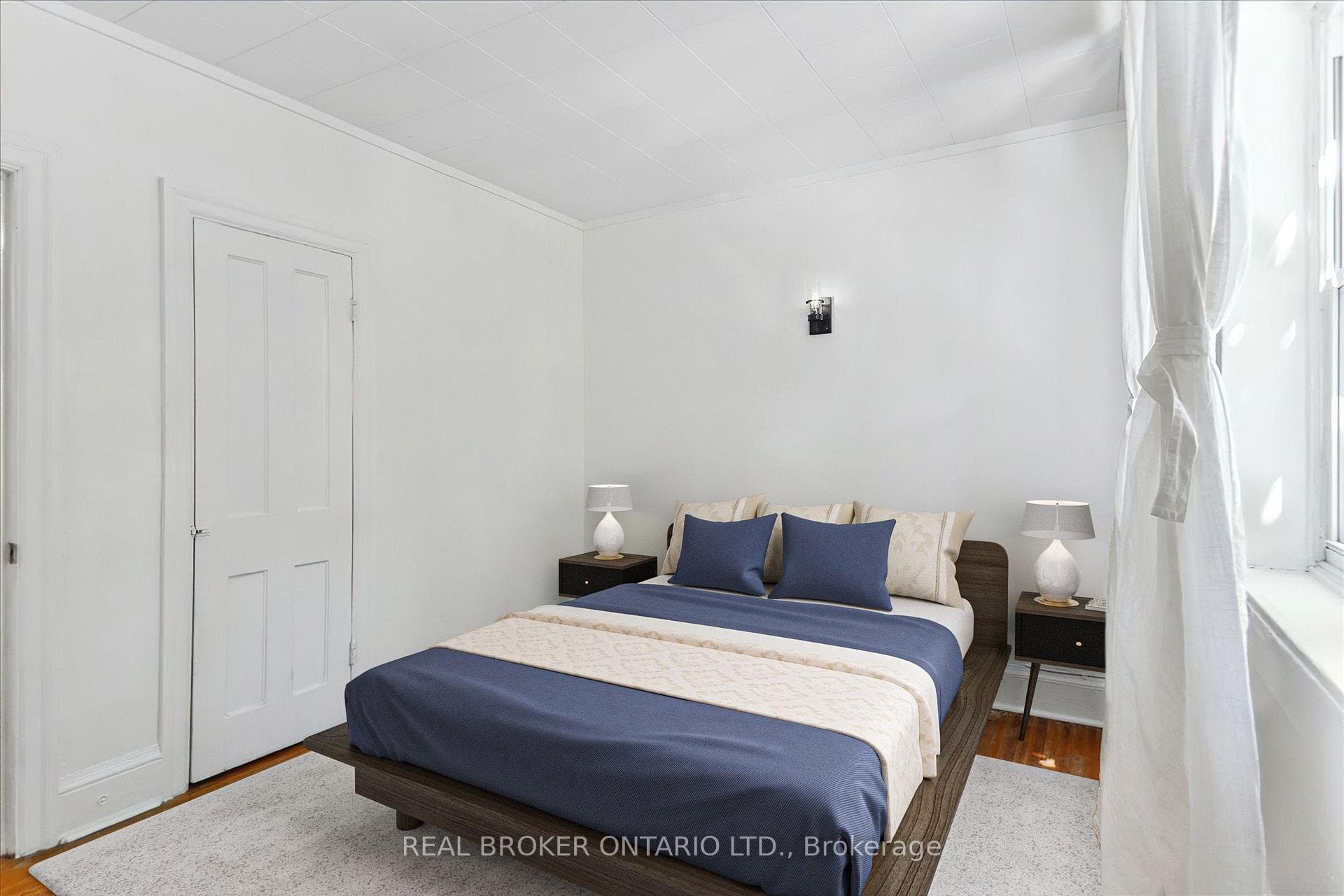 Virtually staged Primary bedroom