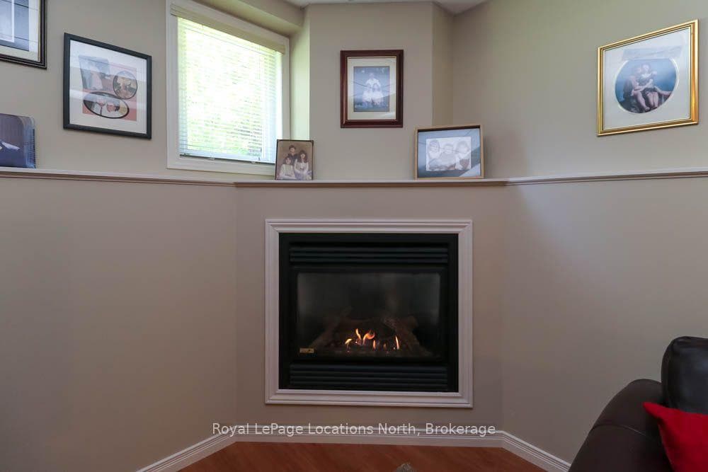 Gas Fireplace in Recreation Room
