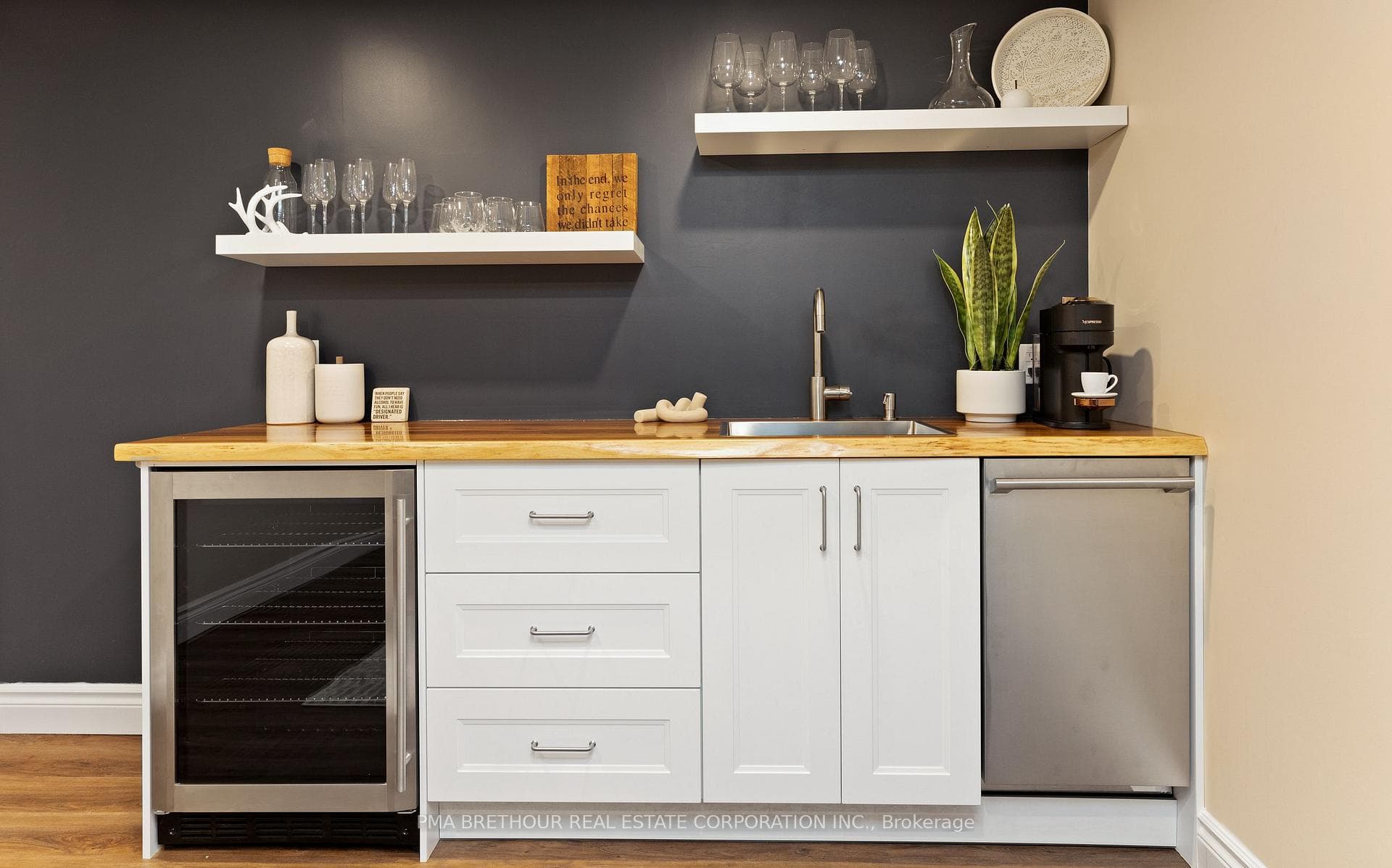 Wet Bar in Basement Games Room