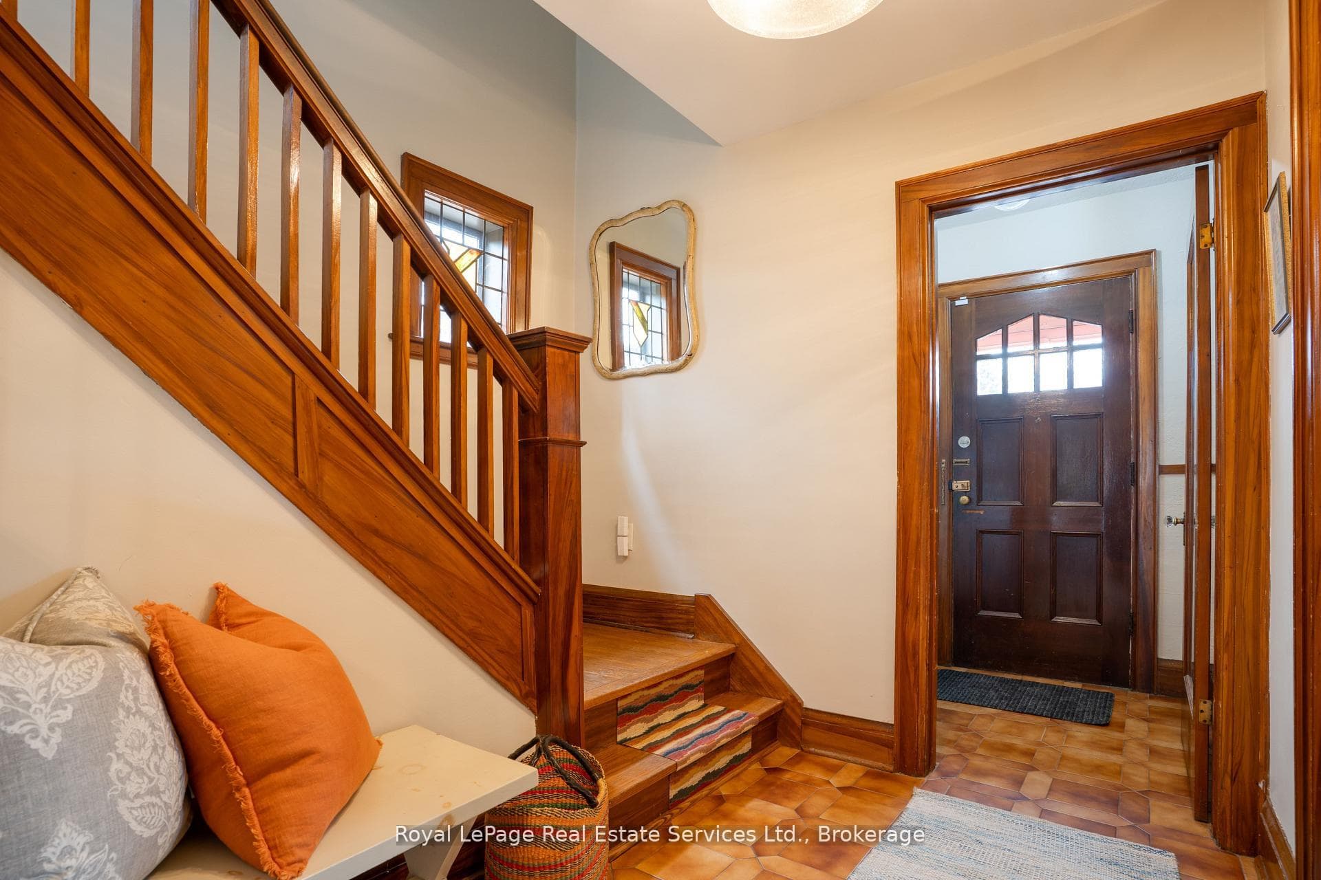 Entrance with classic staircase