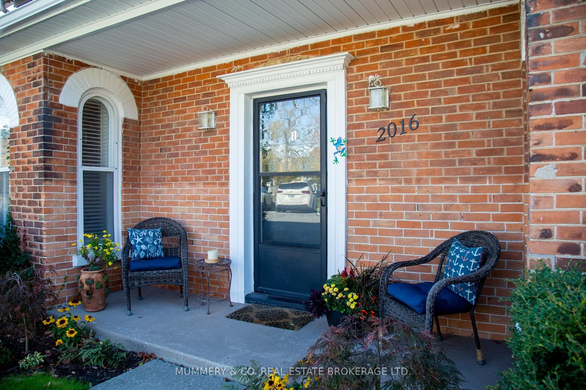Main floor unit entry