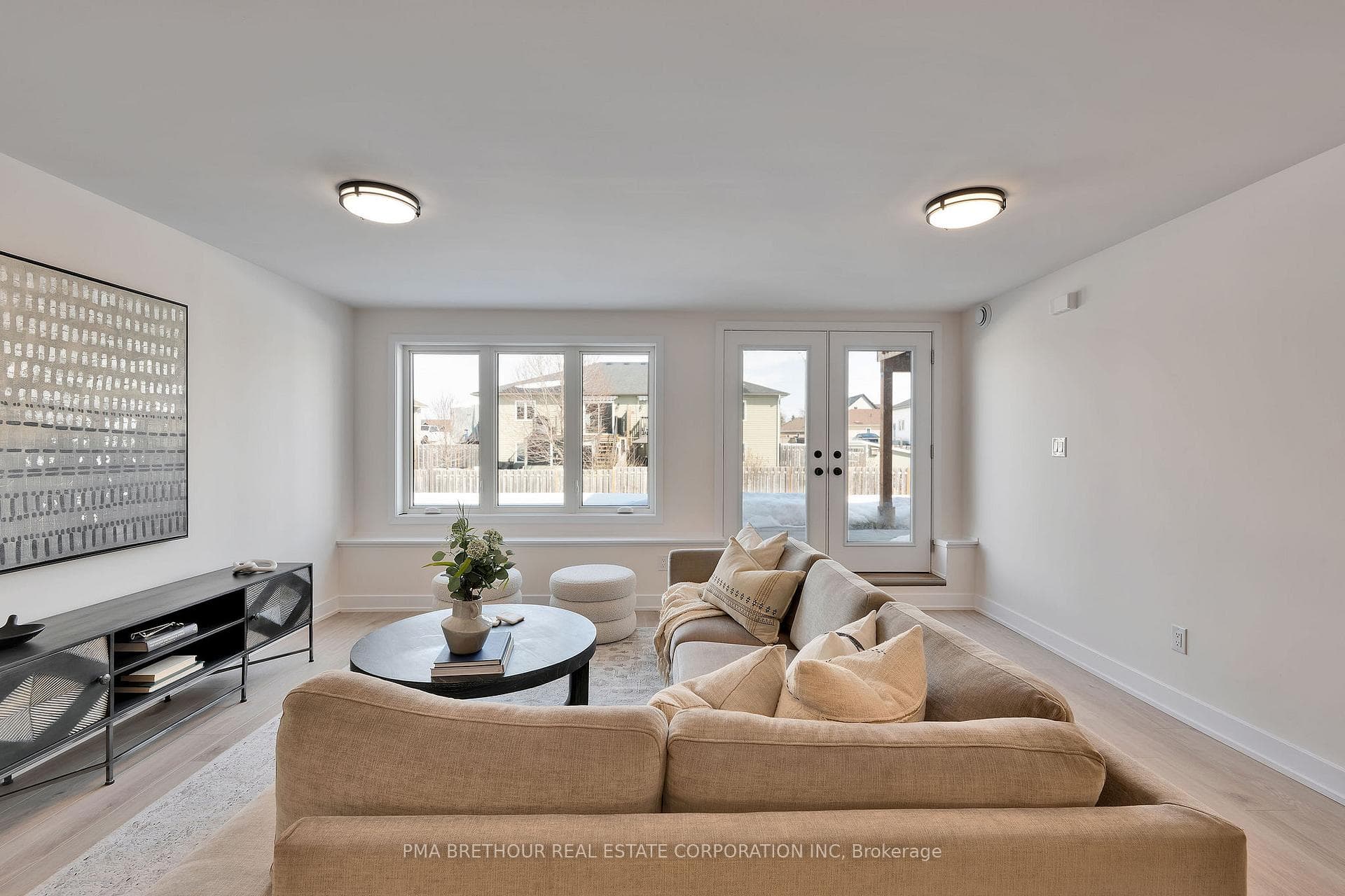 Lower level living room