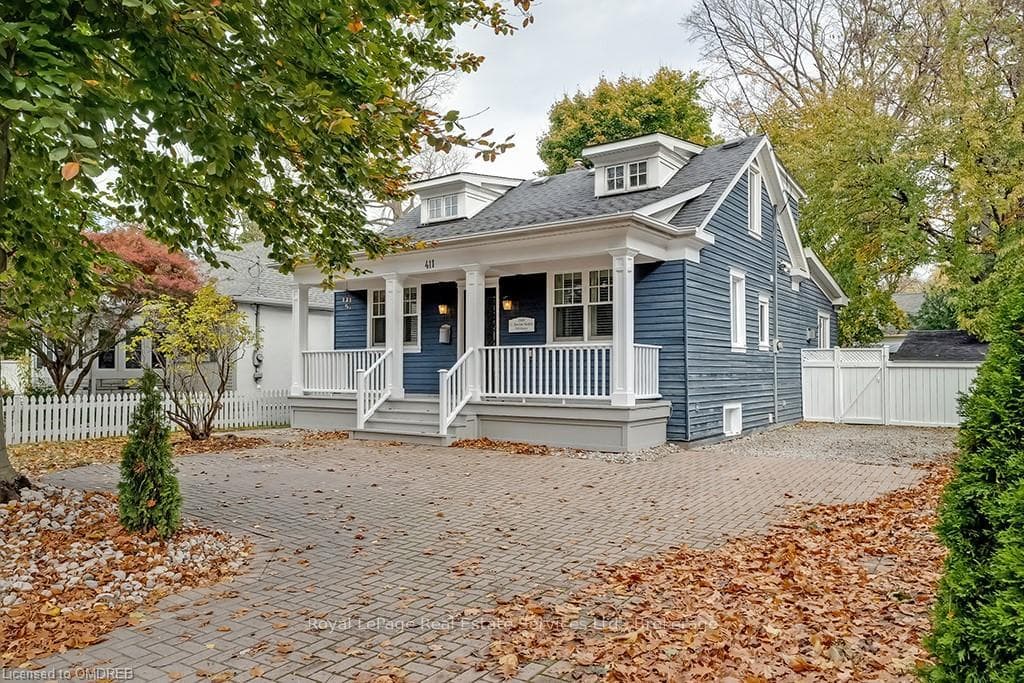 View of front of property with covered porch