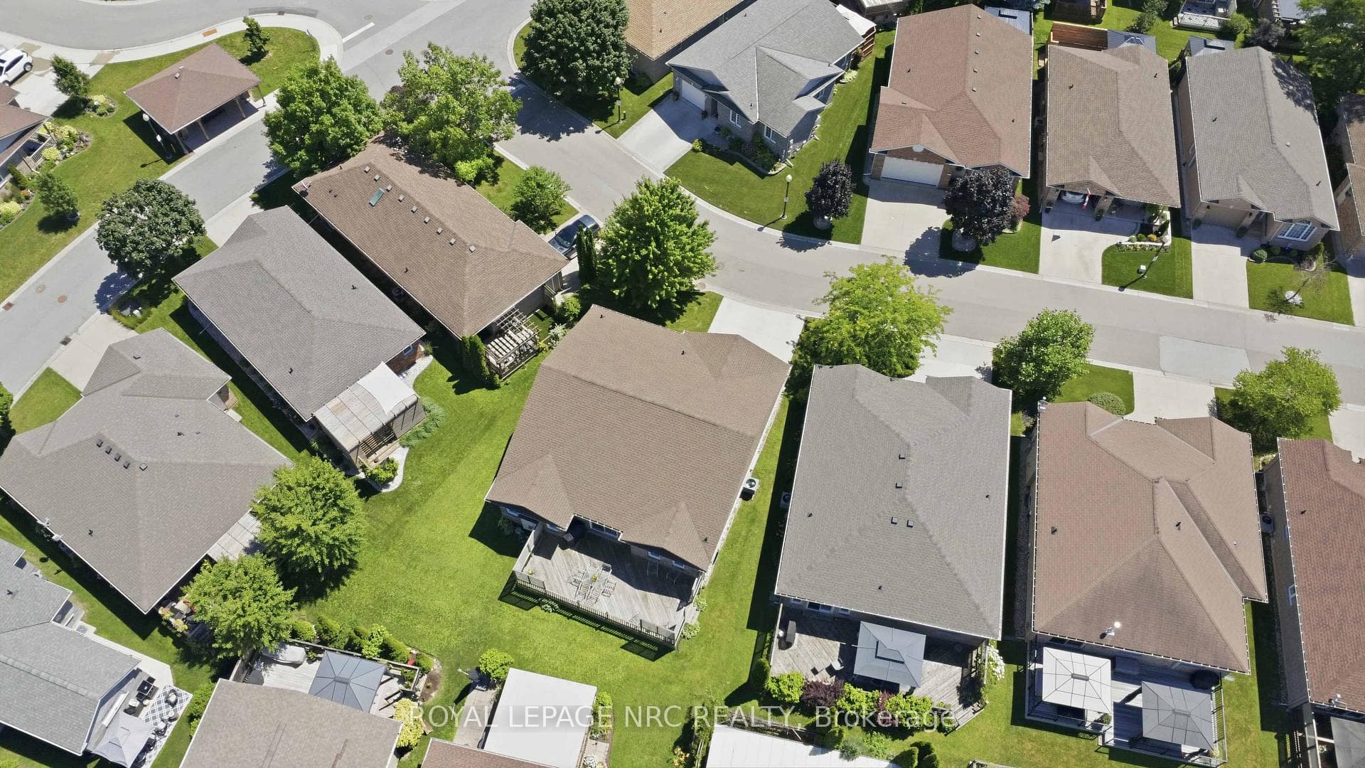 Aerial View of Home & Deck