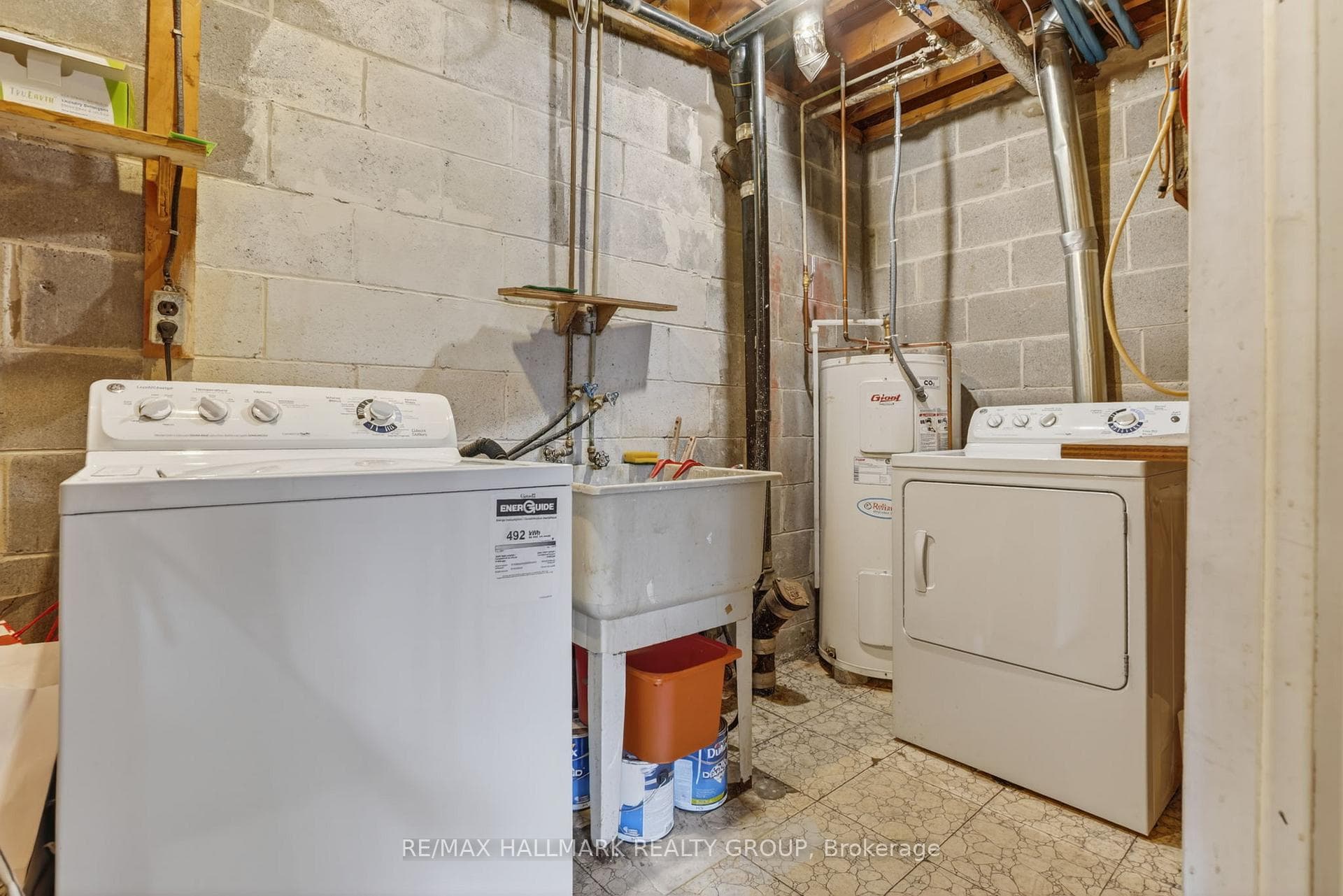 Laundry and storage room