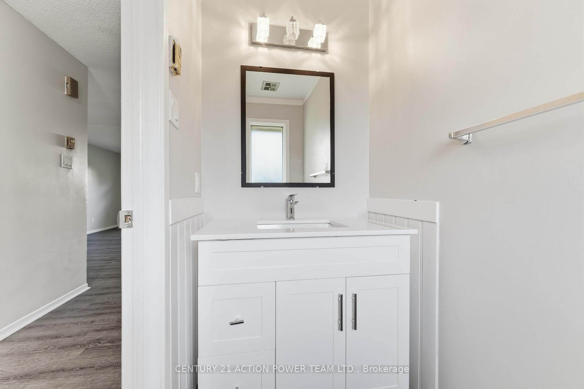 updated main floor powder room