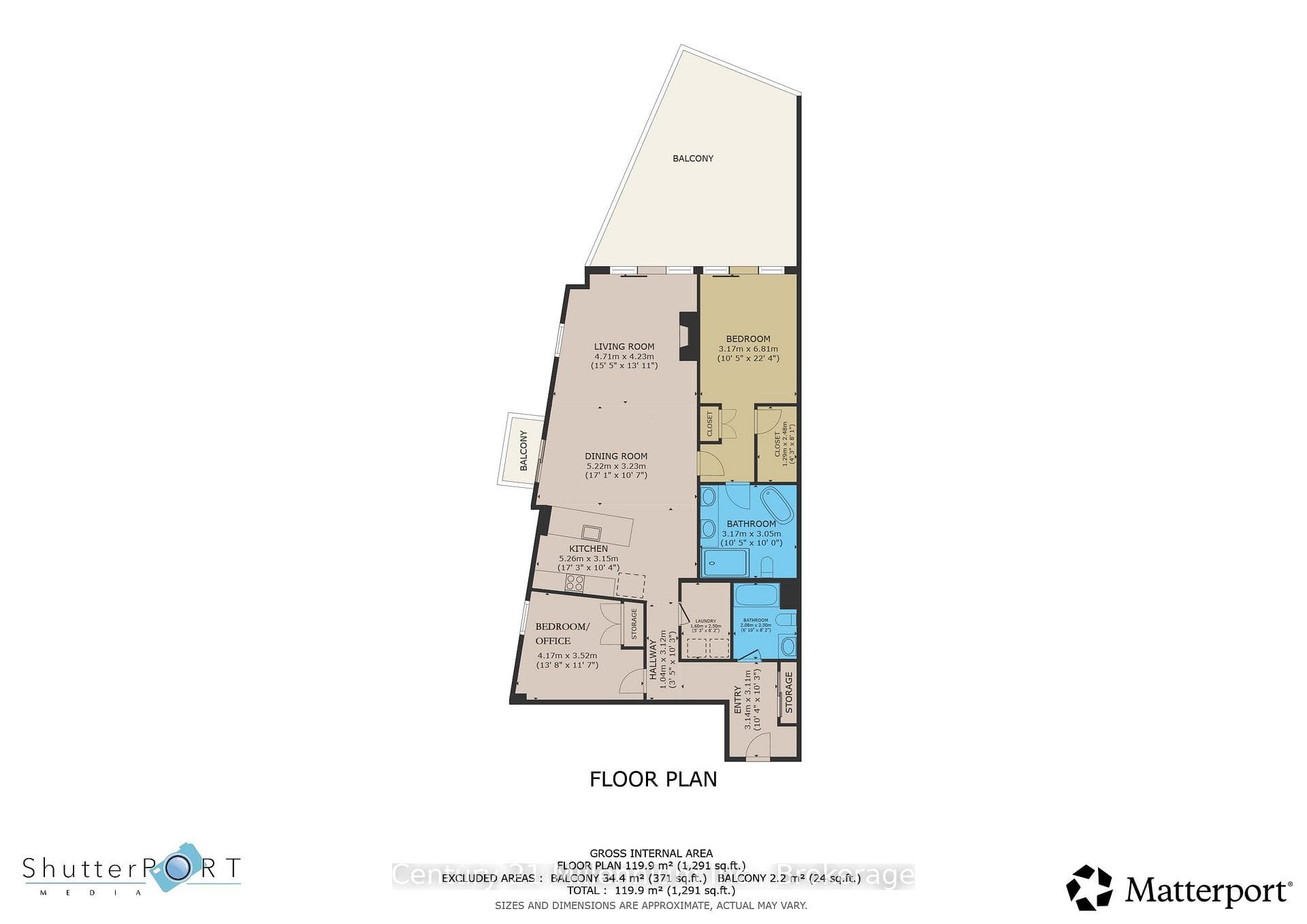 Floor plans using inside wall measurements