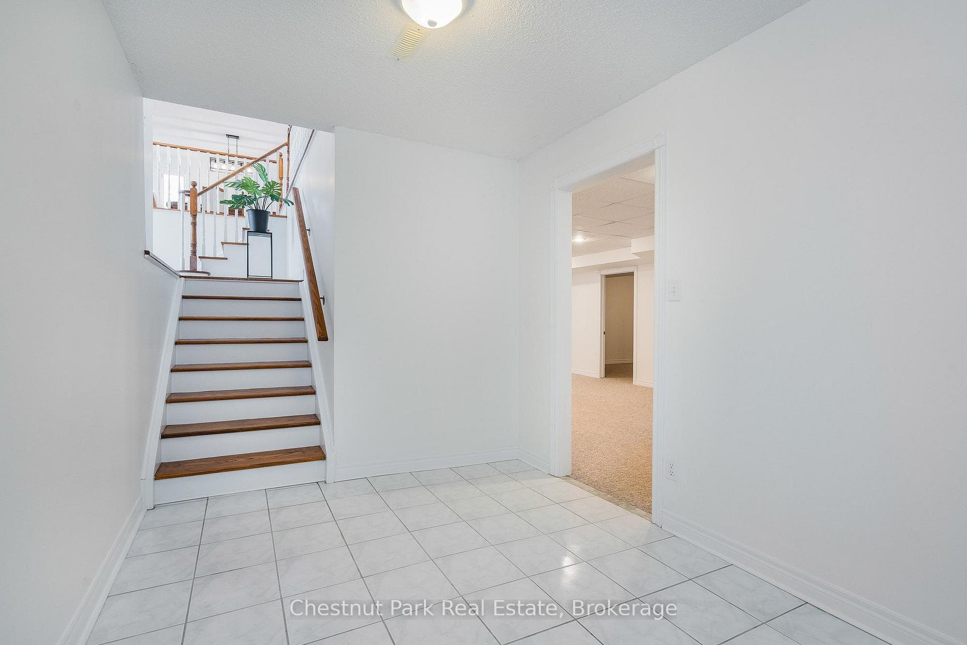 Stairs to lower level.