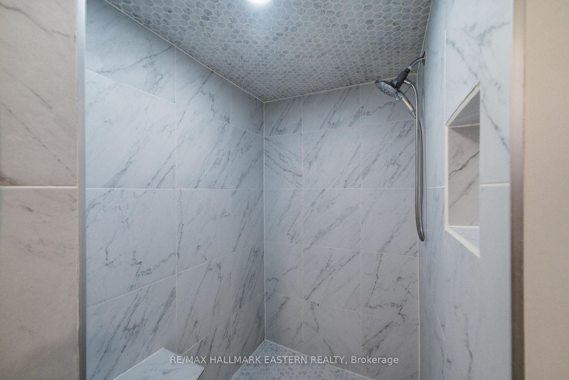 Tiled shower