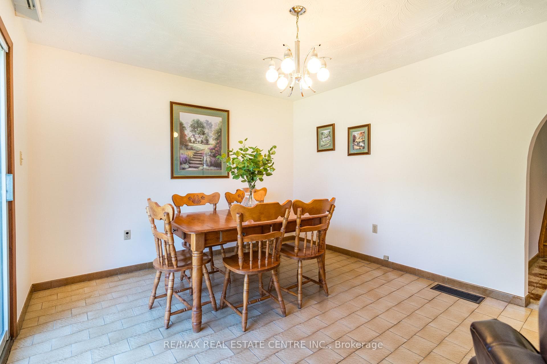 Family room with backyard exit