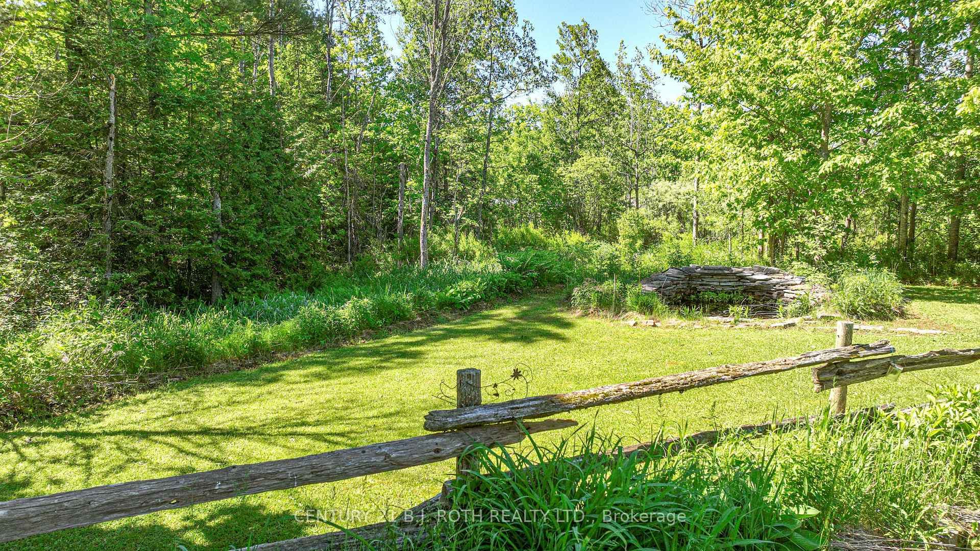 Serene pond feature