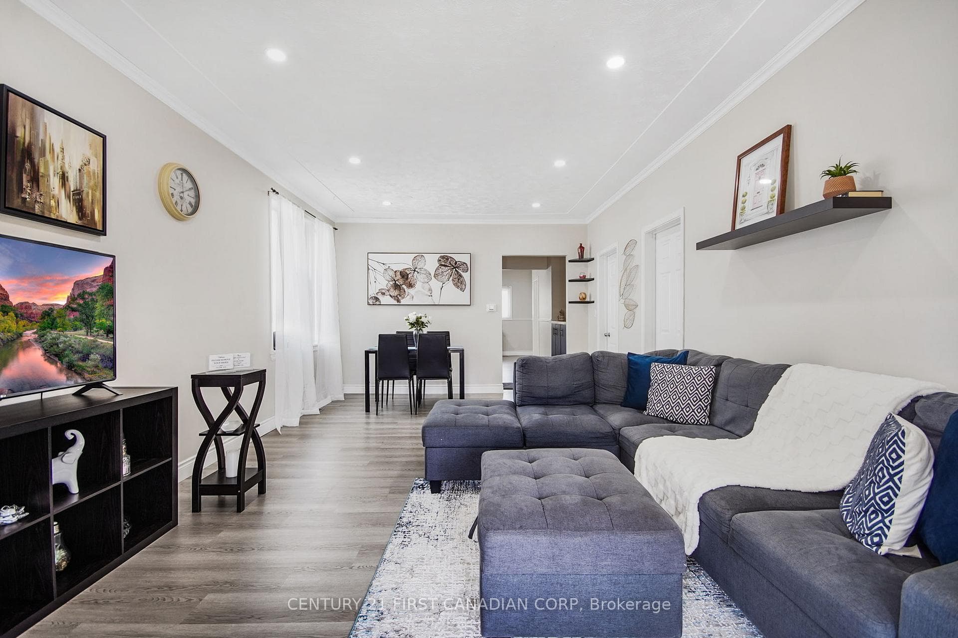 Open Concept Living Room and Dining Room