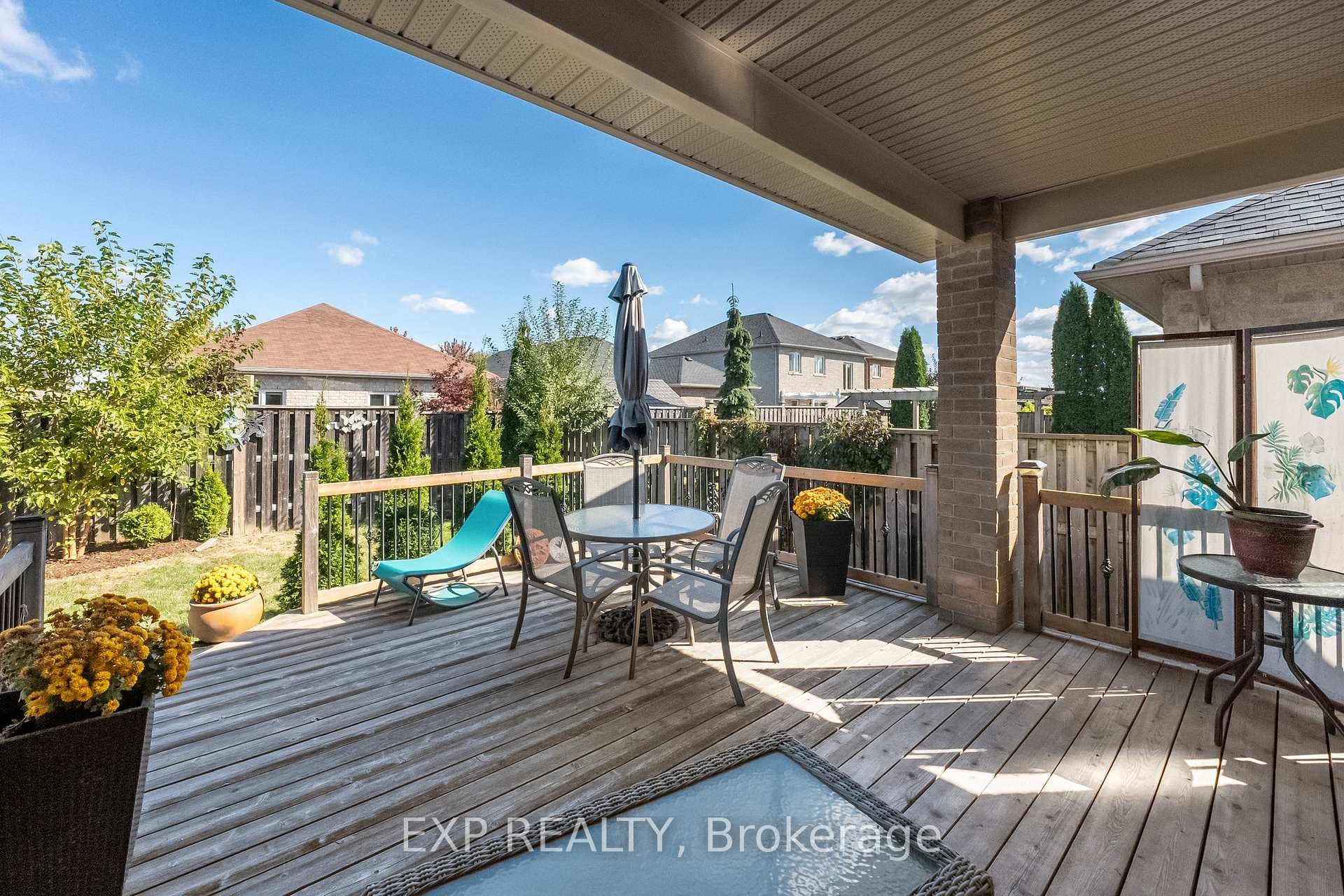 Walk-Out To Partially Covered Deck