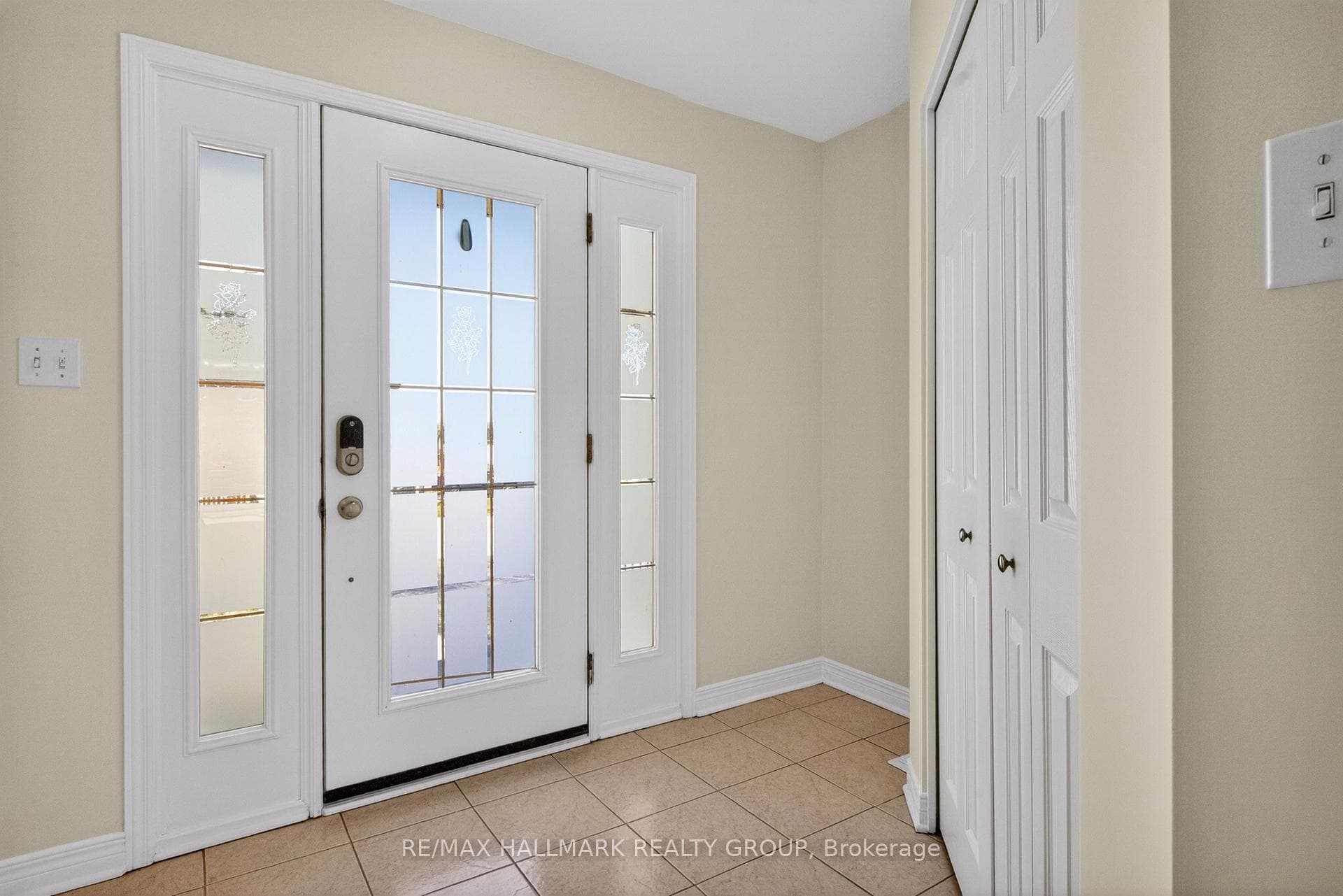 Large walk in closet in spacious foyer