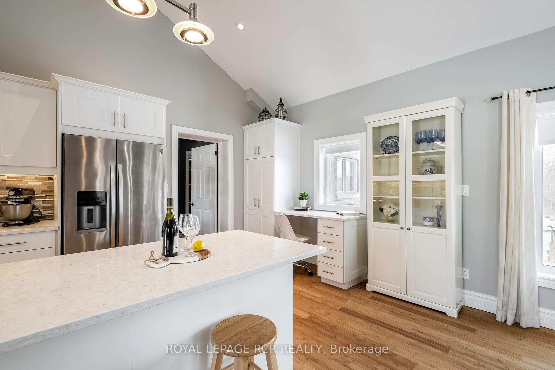 Custom cabinetry with pull-outs