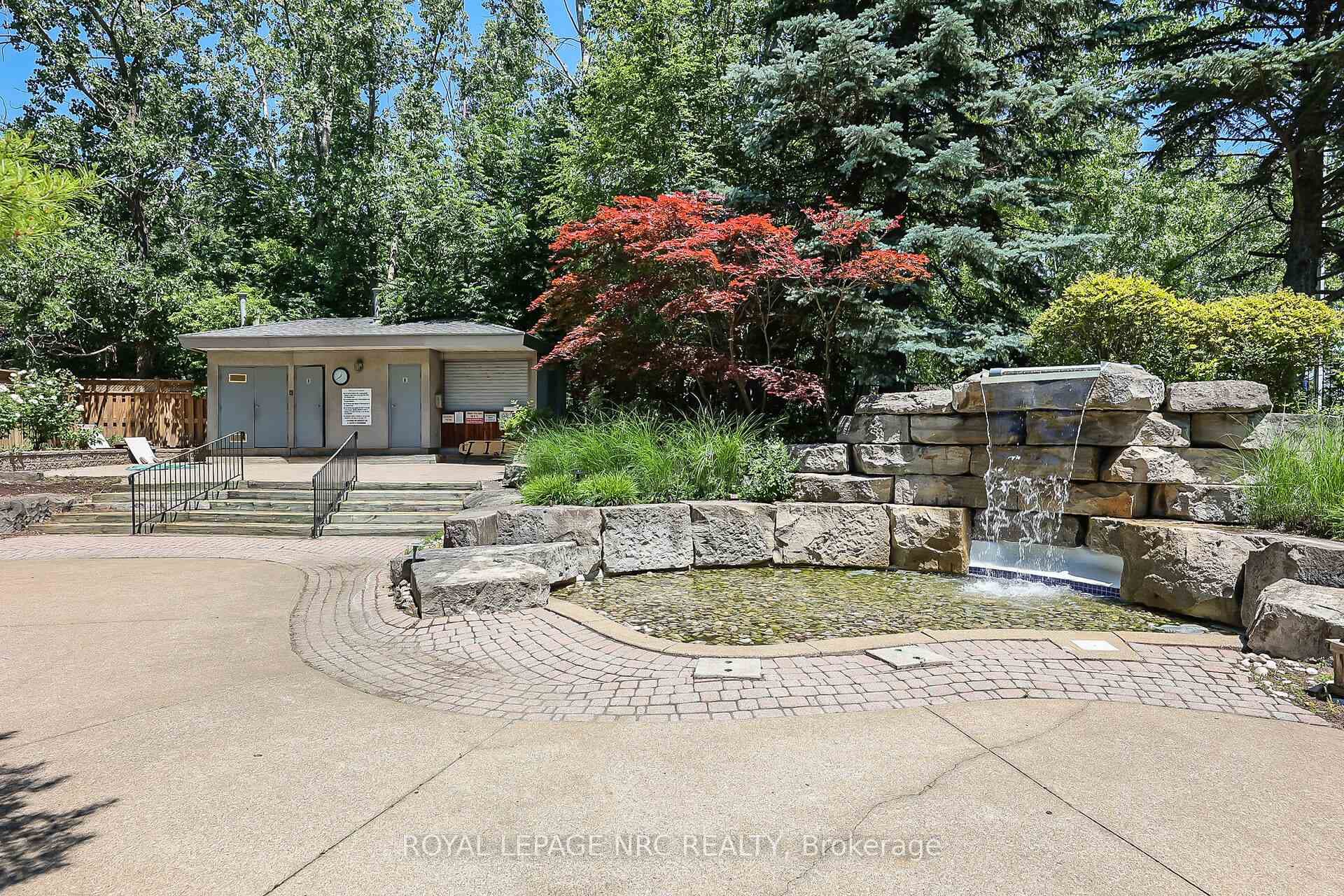 WATERFALL AREA IN THE SUMMERTIME
