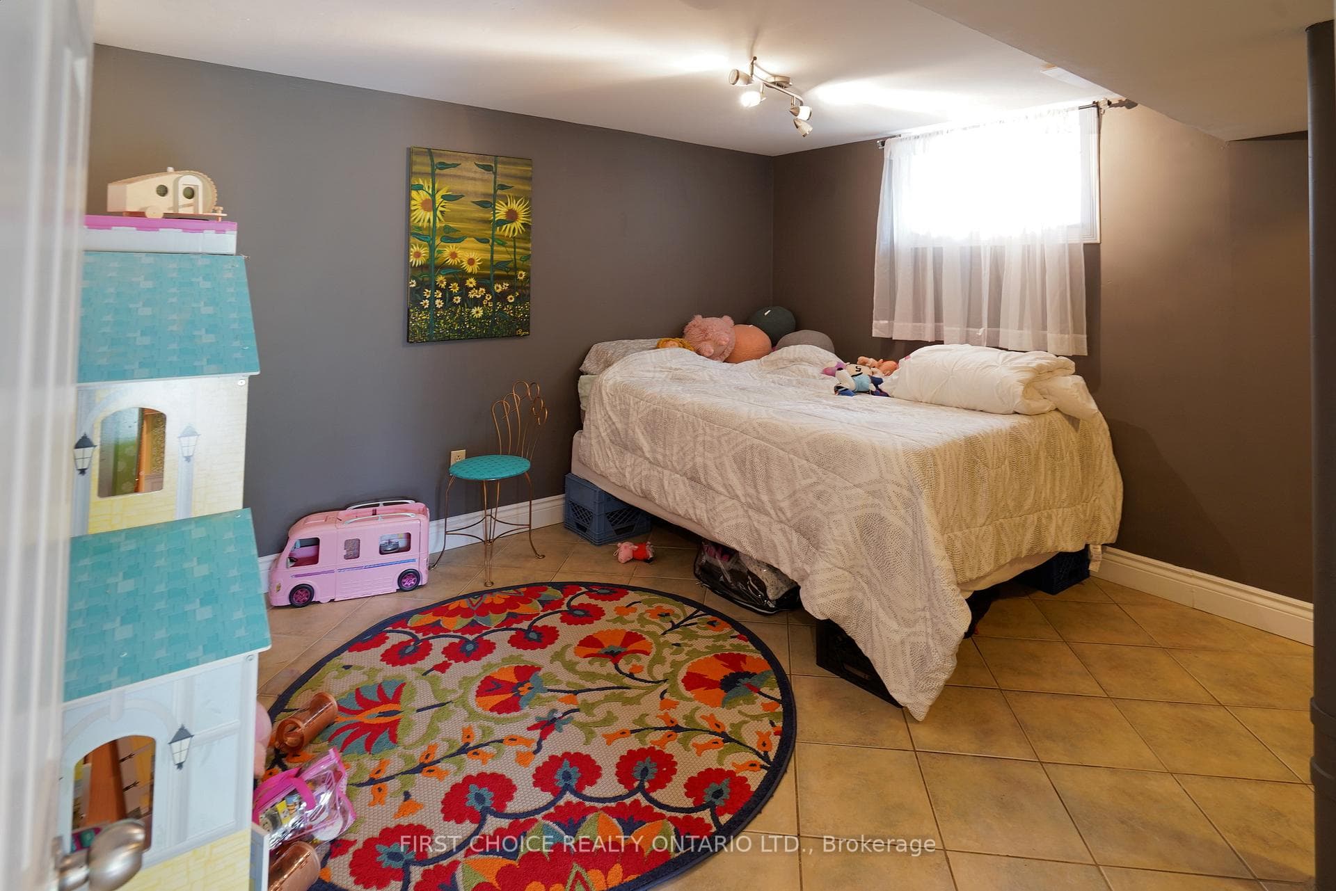 Roomy 4th bedroom. Heated floor.In-law potential.