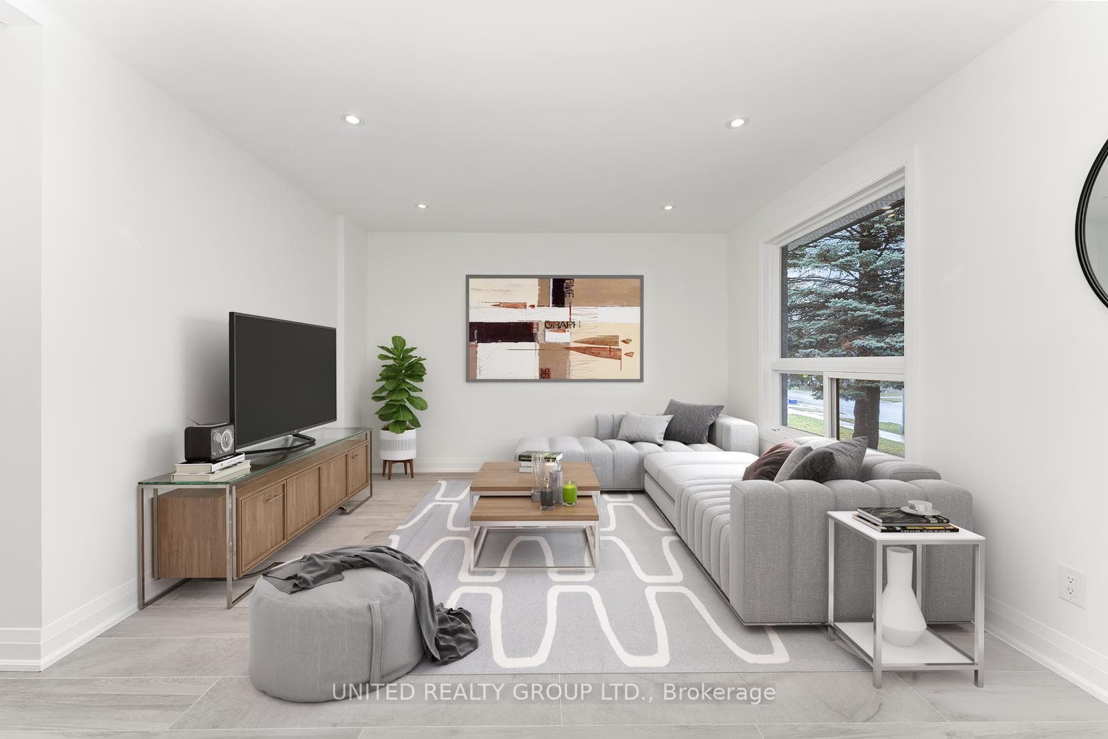 LIVING ROOM - VIRTUALLY STAGED