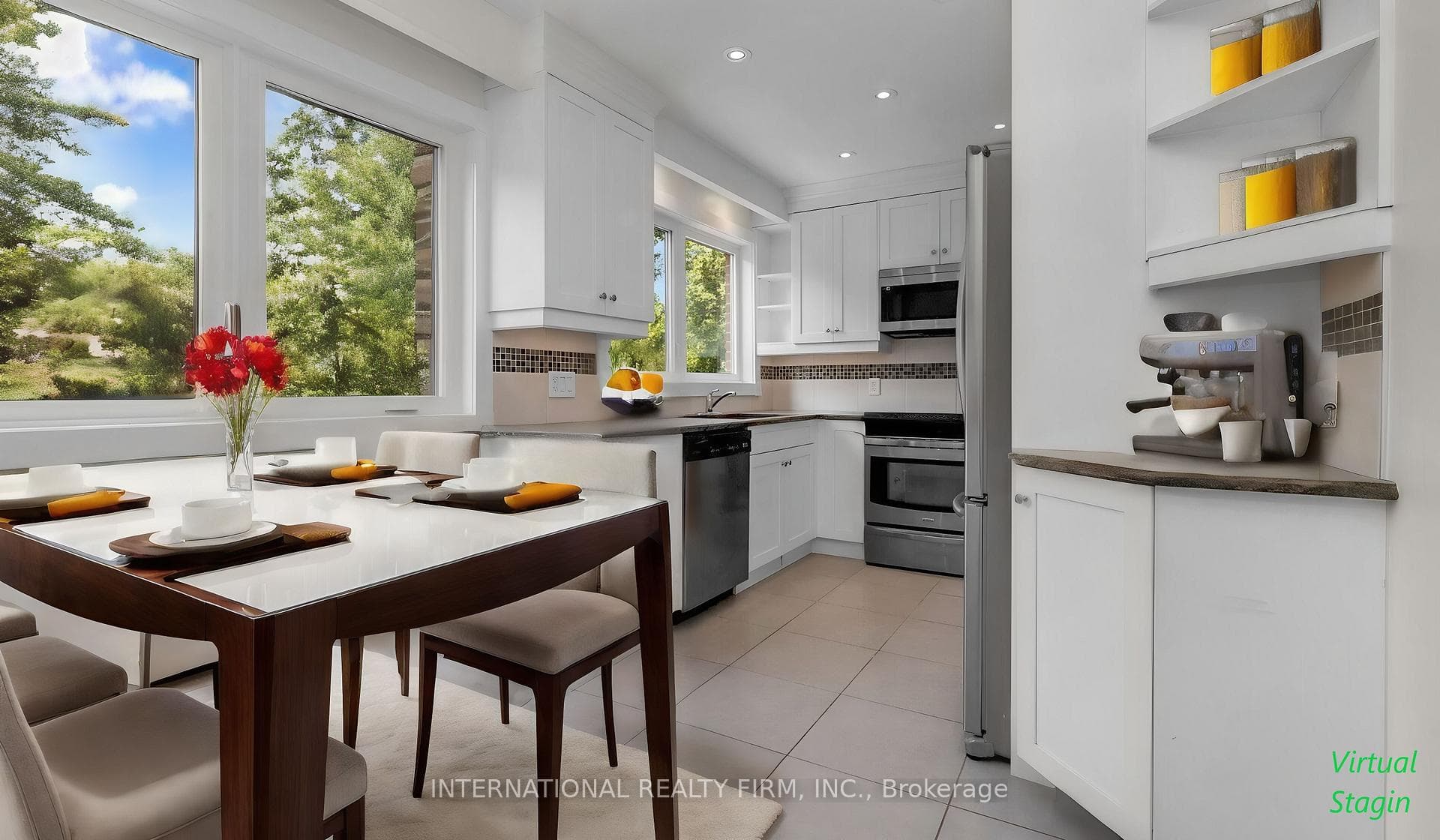 Virtually Staged Kitchen